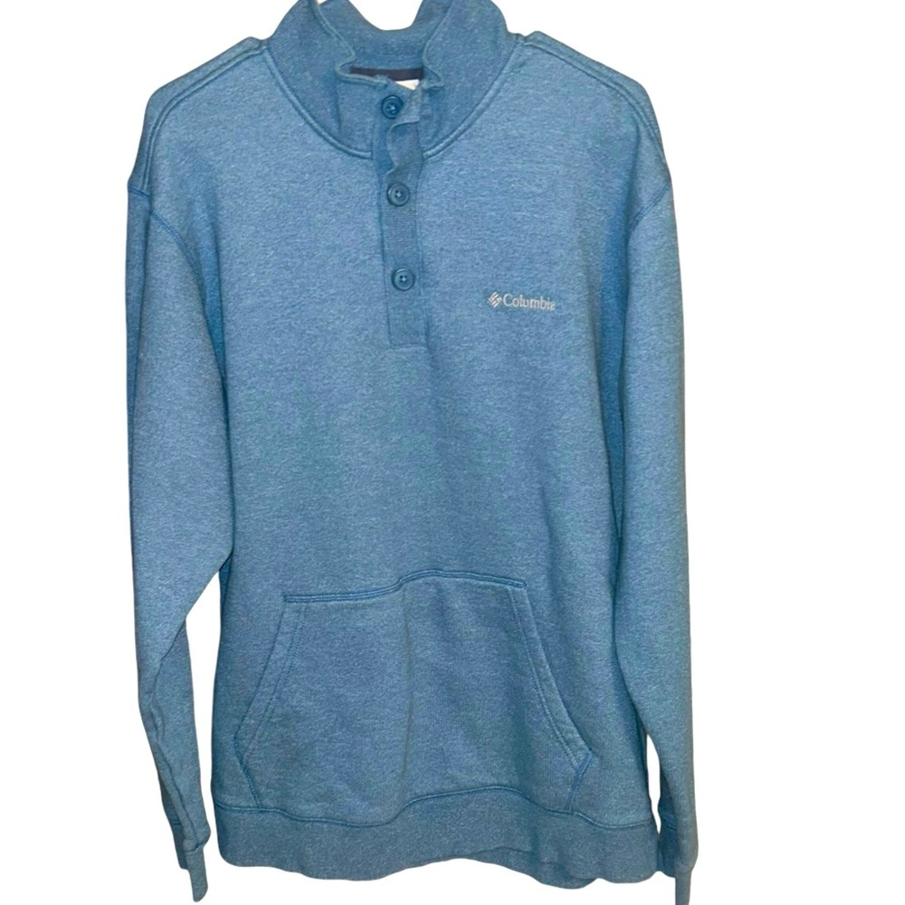 Columbia Mens Blue Sweater Sweatshirt Size XL
